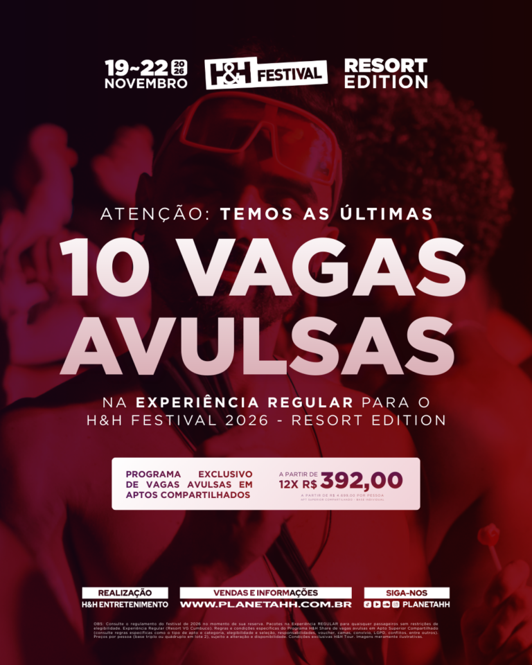 HH26 - ÚLTIMAS 10 VAGAS AVULSAS - FEED